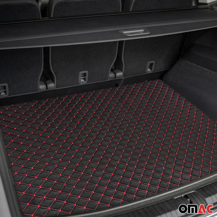 140cmx100cm Geprägte Schwarz Kunstleder Rot Diamant-Stich Auto Polsterung