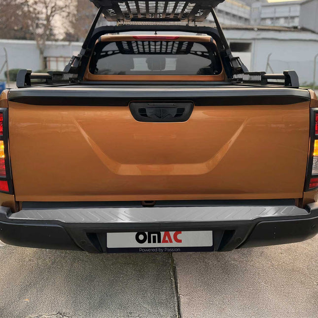 Ladekantenschutz Stoßstange für Nissan Navara D23 2015-2025 Edelstahl gebürstet