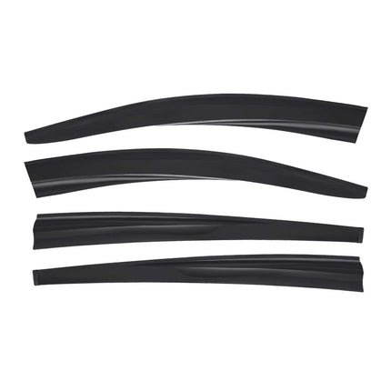 4x Windabweiser Regenabweiser für Renault Megane Schrägheck 2008-2016 Dunkel