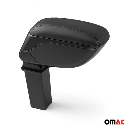 Mittelarmlehne Armlehne für Dacia Logan MCV 2017-2020 PU-Leder Metall Schwarz
