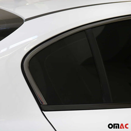 Fensterleisten Zierleisten für Fiat Tipo Limo 2015-2026 Edelstahl Dunkel 4tlg