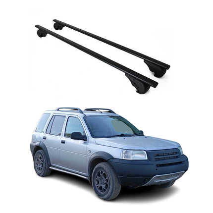Dachträger Gepäckträger für Land Rover Freelander 1997-2006 Metall Schwarz 2x