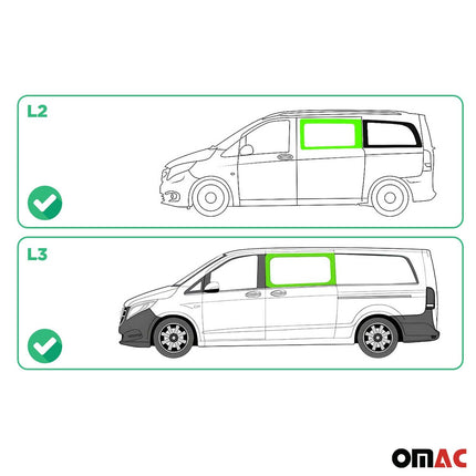 Seitenfenster Auto Fenster für Mercedes Vito W447 2014-2026 Links L2 L3