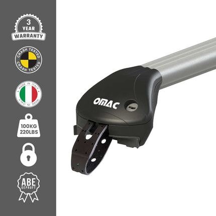 Dachträger Grundtäger für Seat Tarraco 2018-2025 5 tür 100kg Alu Silber 2x ABE