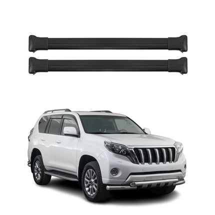 Dachträger Grundtäger für Toyota Land Cruiser Prado 2009-2021 75kg Alu Schwarz