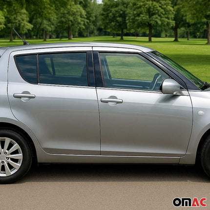 Fensterleisten Zierleisten für Suzuki Swift 2010-2017 Edelstahl Chrom 4tlg