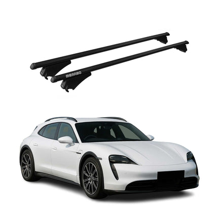 Menabo Dachträger für Porsche Taycan Sport Turismo 2019-2026 75kg Alu Schwarz 2x