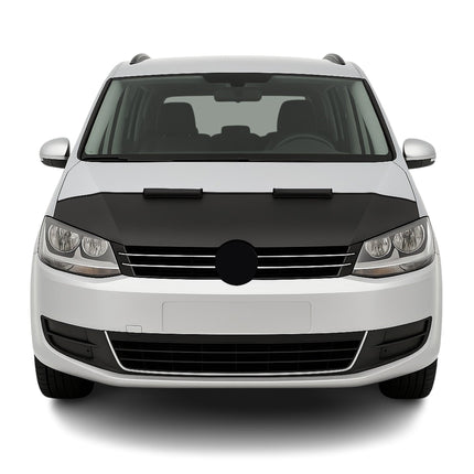 Haubenbra Steinschlagschutz Bonnet Bra für VW Sharan 2010-15 Pre-FL Schwarz Halb