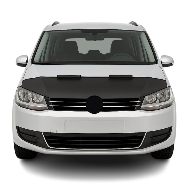 Haubenbra Steinschlagschutz Bonnet Bra für VW Sharan 2010-15 Pre-FL Schwarz Halb