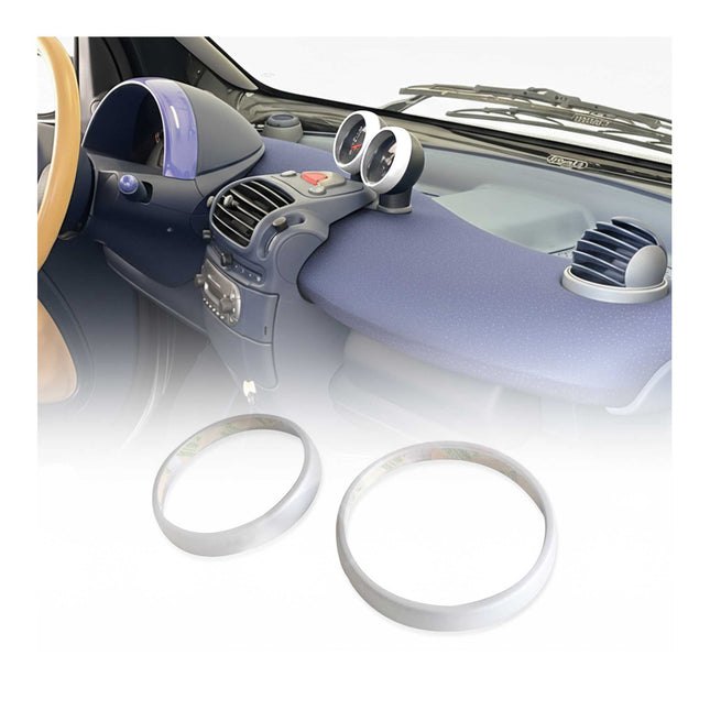 Lüftungs Rahmen Lüftungsrahmen für Smart ForTwo 450 1998-2007 Aluminium Silber