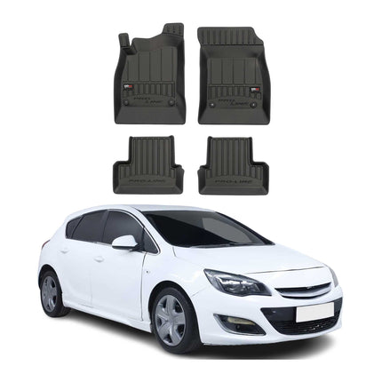 OMAC Gummi Fußmatten für Opel Astra J 2009-2015 Premium TPE Automatten 4tlg