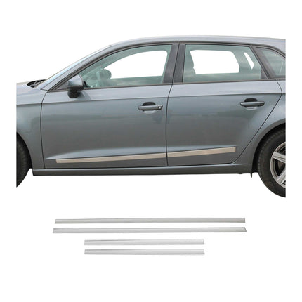 Türschutz Seitentürleiste für Fiat Grande Punto 2005-2012 Chrom Stahl Stahl 4x