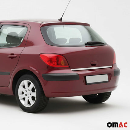 Kofferraumleiste Heckleiste für Peugeot 307 2001-2009 Untere Chrom Edelstahl