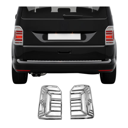Rücklicht Leisten Heckleuchte für VW Caddy 2015-2020 Chrom ABS Silber 2tlg