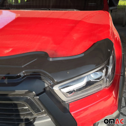 Motorhaube Deflektor Insekten Steinschlagschutz für Toyota Hilux 2021-26 Dunkel