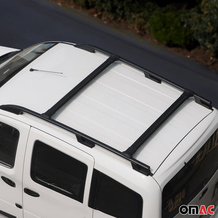 Dachreling + Dachträger für Ford Transit 2015-2026 L2 Mittel  Alu Schwarz