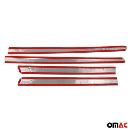 Seitentürleiste Türleisten Türschutzleiste für Toyota Hilux 2005-2015 Chrom 4x