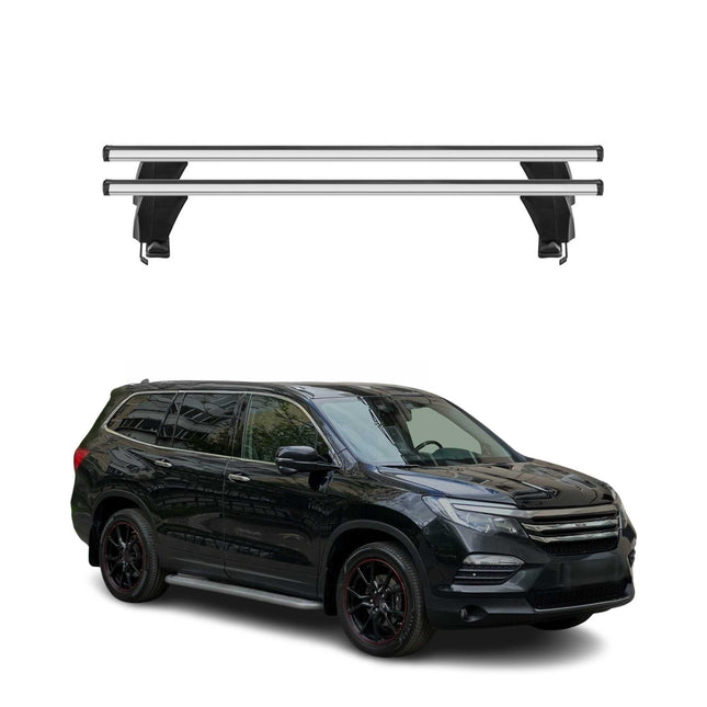 Menabo Dachträger Grundtäger für Honda Pilot 2016-2022 50kg Alu Silber 2 tlg