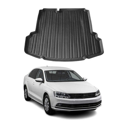 Kofferraumwanne Laderaumwanne für VW Jetta 2011-2014 Gummi TPE Schwarz