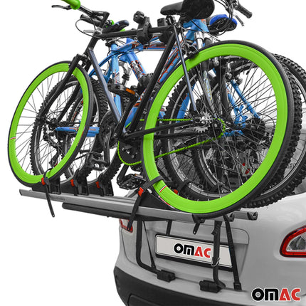 Menabo Fahrradträger 3 Fahrräder für Opel Corsa 2000-2026 Alu Schwarz Silber