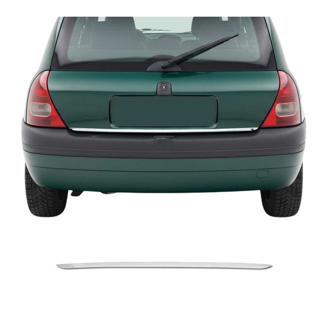 Kofferraumleiste Heckklappe Leiste für Renault Clio 1998-2005 Edelstahl Chrom