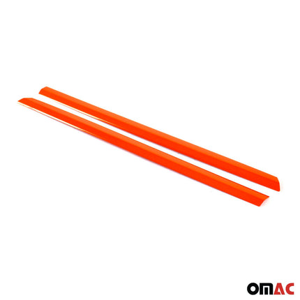 Kühlergrill Grillleisten für VW T6 2015-2019 Highline Edelstahl Orange 2tlg
