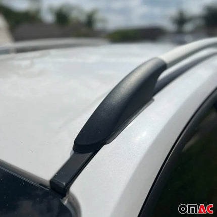Aluminium Dachreling Relingträger für Citroen C3 Aircross 2017-2024 Silber 2x