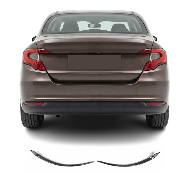 Reflektor Blenden Reflektorleiste für Fiat Tipo Limo 2015-2026 Edelstahl 2tlg