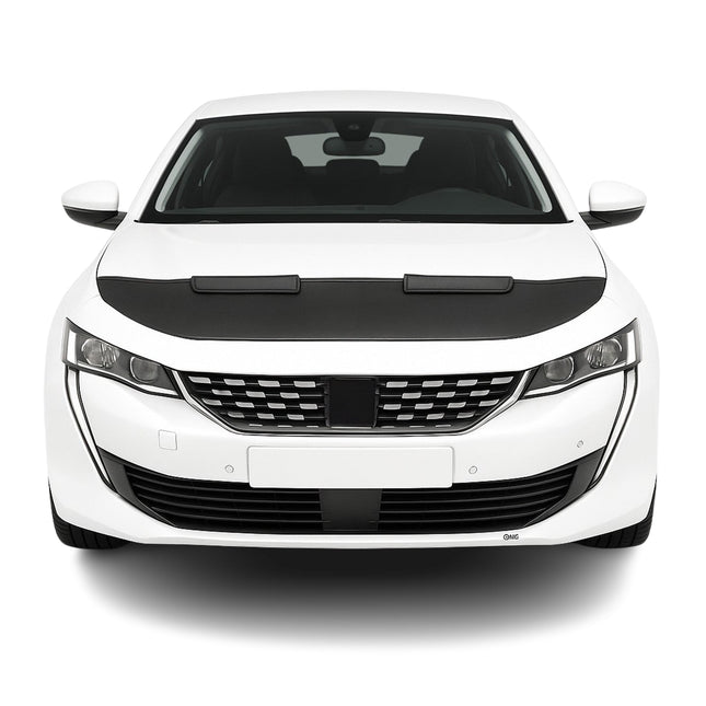 Haubenbra Steinschlagschutz Bonnet Bra für Peugeot 508 2018-2025 Schwarz Halb