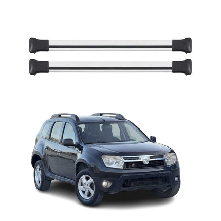 Dachträger Grundtäger für Dacia Duster mk1 2010-2014 Pre-FL 75kg Alu Silber 2x