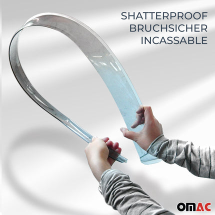 Windabweiser Regenabweiser für Opel Movano B 2010-2019 Dunkel Acryl 2tlg