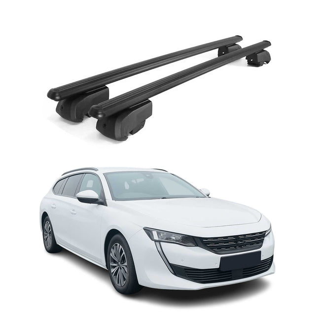 Dachträger Gepäckträger für Peugeot 508 SW 2018-2025 ABE Aluminium Schwarz