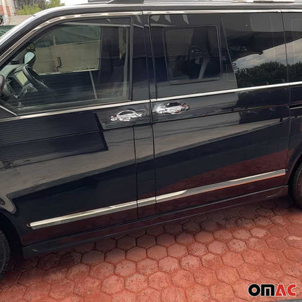 Seitentürleiste Türschutz für VW Transporter T5 2003-2015 L1 Kurzer Chrom 5x
