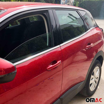 Fensterleisten Zierleisten für Peugeot 3008 2016-2025 Edelstahl Chrom 8tlg