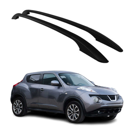 Aluminium Dachreling Relingträger für Nissan Juke 2010-2020 Schwarz 2x