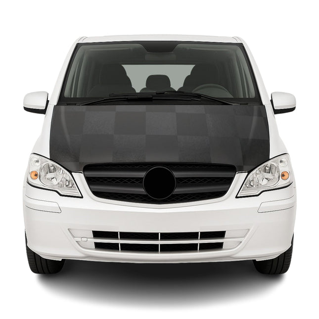 Haubenbra Steinschlagschutz Bonnet Bra für Mercedes Vito W639 2003-2014 Kariert