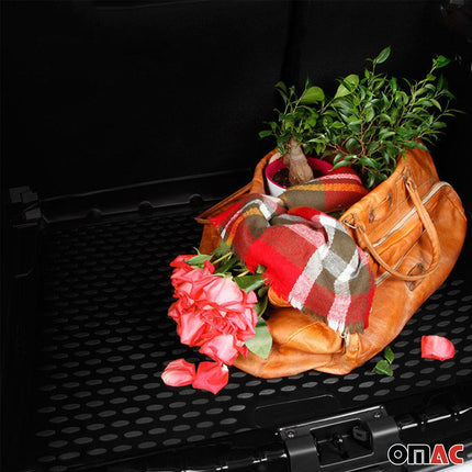 Kofferraummatte Kofferraumwanne für Hyundai i10 2020-2026 Gummi TPE Schwarz