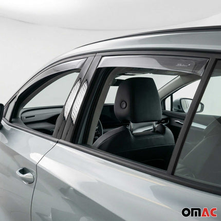 Windabweiser Regenabweiser für Skoda Enyaq 2020-2026 Dunkel Acryl 4tlg