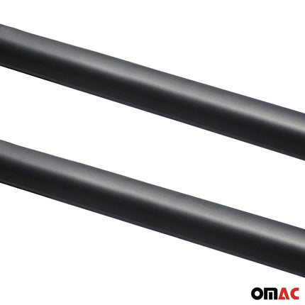 Alu Dachreling für Renault Trafic / Opel Vivaro A 2001-2014 L2 Langer Schwarz