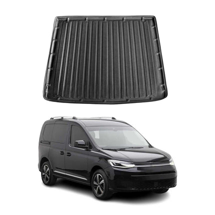 Kofferraumwanne Laderaumwanne für VW Caddy 2020-2026 Gummi TPE Schwarz