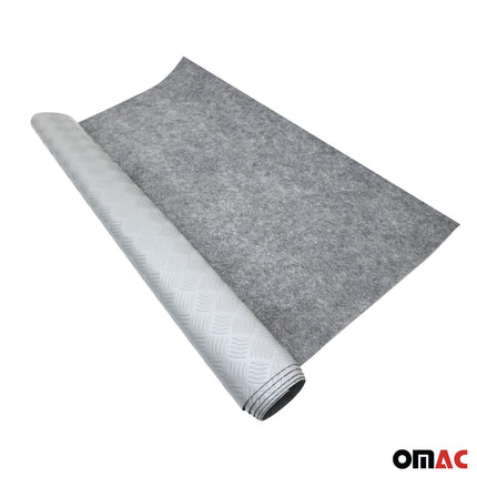 Antirutschmatte Gumimatte Bodenbelag Riffelblech Optik 500 x 200 cm Grau
