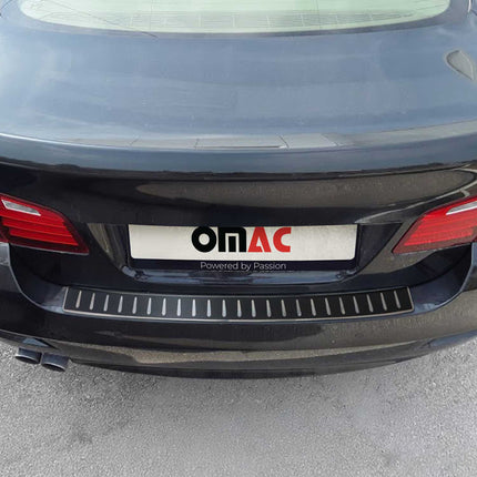 Ladekantenschutz Stoßstange für BMW 5er F11 Touring 2009-17 Chrom carbon foliert