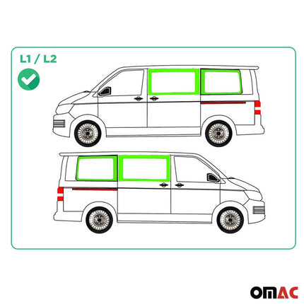 Seitenfenster Autoglas für VW T5 T6 2003-2024 Links Rechts 4x SET L1 Kurzer