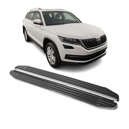 Trittbretter Seitenschweller für Skoda Kodiaq 2017-2024 ABE Alu