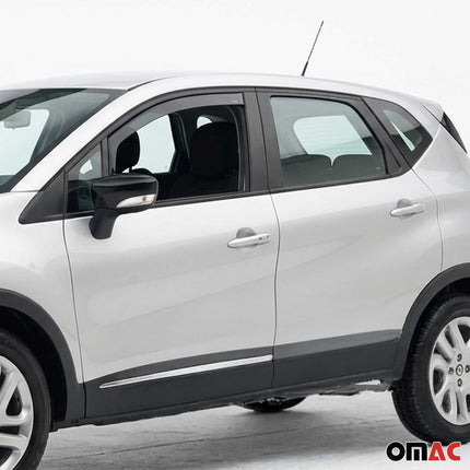 Windabweiser Regenabweiser für Renault Captur 2013-2019 5 Türen Dunkel Acryl 2x