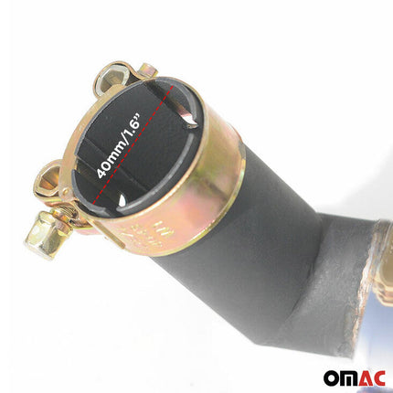Auspuffblende Endrohr für Smart ForTwo 2007-2014 Doppelrohr Edelstahl Chrom 1tlg