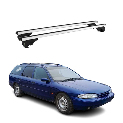 Dachträger Grundtäger für Ford Mondeo Turnier 1993-2000 75kg Alu Silber 2 tlg