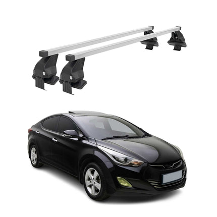 Menabo Dachträger Grundtäger für Hyundai Elantra mk5 2011-2016 50kg Stahl Silber