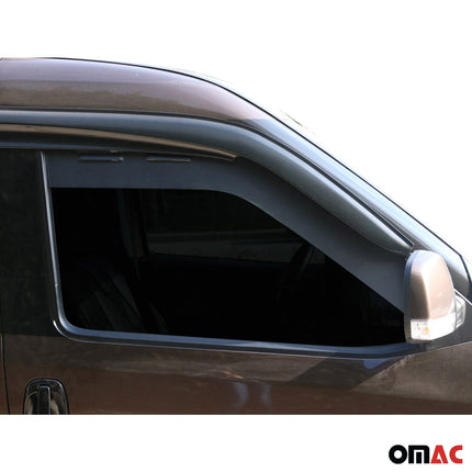 Lüftungsgitter Be & Entlüftung für Fiat Doblo 2010-2021 Aluminium Schwarz 2tlg