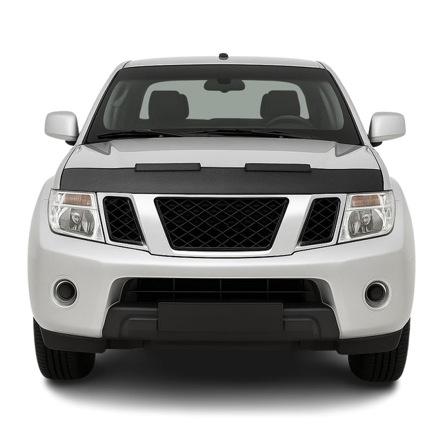 Haubenbra Steinschlagschutz für Nissan Navara D40 2006-2015 Carbon Optik Halb